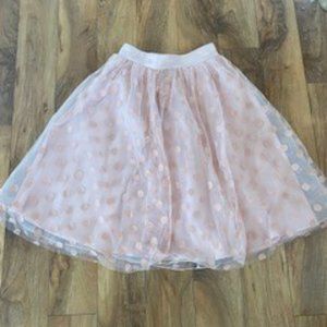 Small, pink, tulle ballet skirt